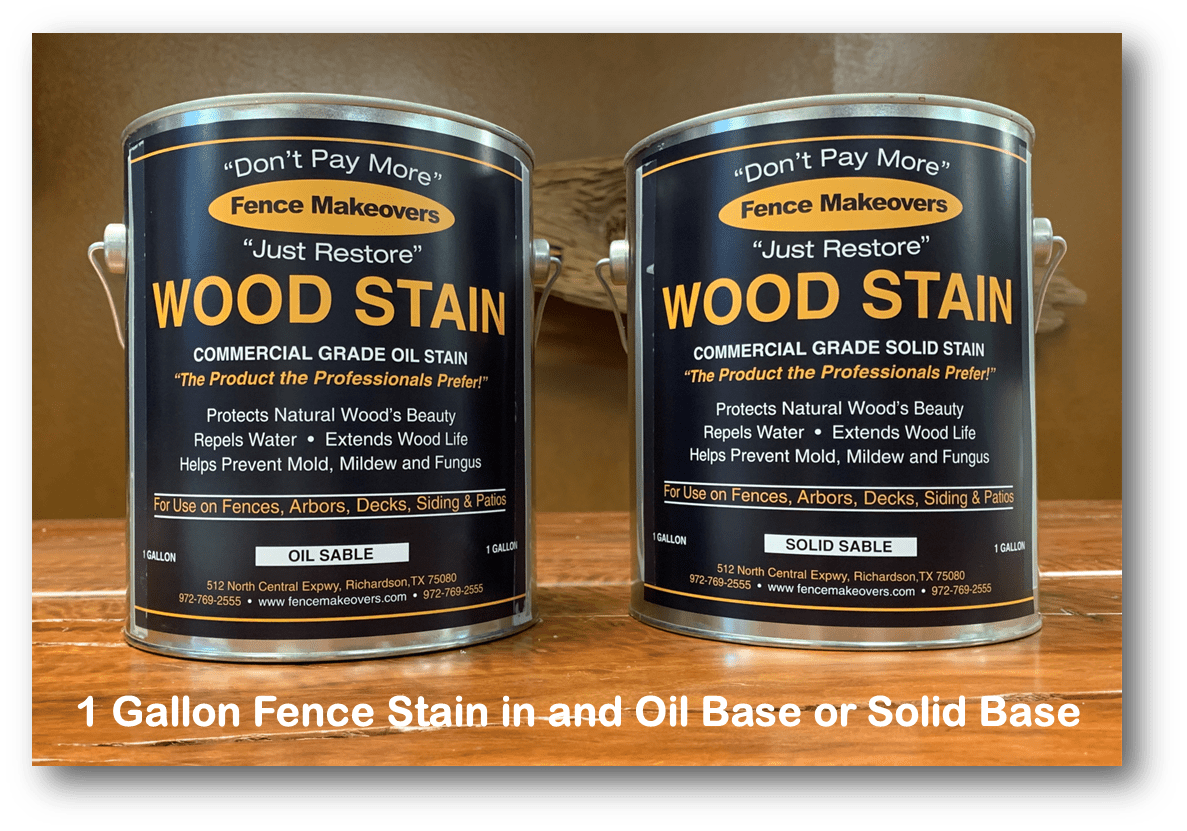 1 gallon fence stain Fence Makeovers