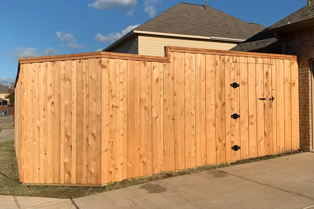 New Fence Install with No Stain New Fence Installation