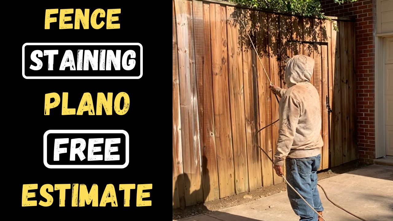 Fence staining Plano